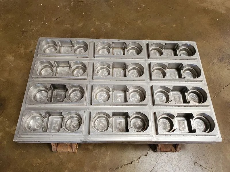 Aluminum thermoforming mold tooling at Hill Plastics