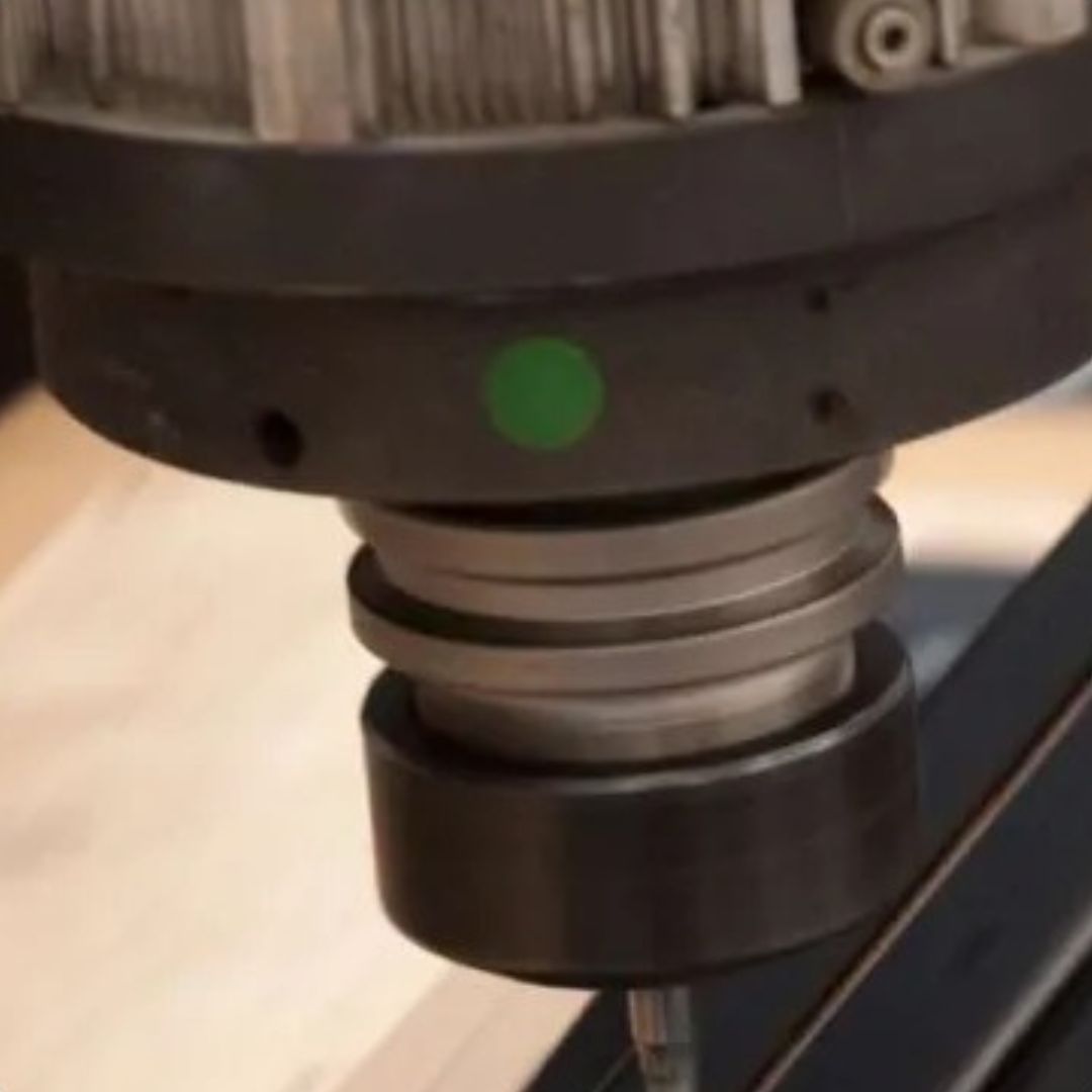 CNC spindle machining a tooling board
